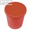 Helit Objekt-Papierkorb, 18 Liter, (Ø)31.5 x (H)33.1 cm, PE, rot, H6105825