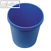 Helit Objekt-Papierkorb, 18 Liter, (Ø)31.5 x (H)33.1 cm, PE, blau, H6105834