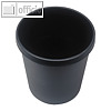 Helit Objekt-Papierkorb, 18 Liter, (?)31.5 x (H)33.1 cm, PE, schwarz, H6105895