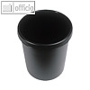 Helit Gro?-Papierkorb, 30 Liter, (?)35 x (H)41 cm, PE, schwarz, H6106195
