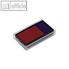 Trodat Ersatzstempelkissen 4912 Office Printy, blau/rot, 2er-Pack, 83541