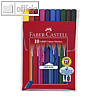 Fasermaler GRIP COLOUR, Farbe auf Wasserbasis, Strichst?rke 2.0 mm, 10 St.