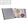 Durable CD/DVD Album für 96 CD/DVD, schwarz/silber, 5277-01