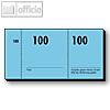 Sigel Nummernblocks, 105 x 50 mm, 1 - 100, sortiert, 100 Blatt, GN101