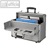 Alumaxx Trolley-Pilotenkoffer OMEGA, Aluminium, 480 x 380 x 230 mm, silber,45122
