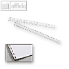 GBC WireBind Drahtbinder?cken, 21 Ringe, ? 10 mm, silber, 100 St?ck, IB160837