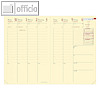 MINISTER PRESTIGE Kalender-Einlage -16 x 24 cm - 1 Woche / 2 Seiten, elfenbein