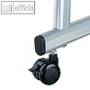 Rollensatz, z.T. feststellbar, passend zu Moderationstafeln, 4er Set, 6387190