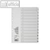 Pagna Karton-Register, DIN A4, 160 my, 1-12, weiß, 31005-08