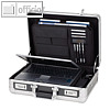 Attach?koffer C-1, Carbon-Optik, Aluminium, 455 x 335 x 150 mm, Notebookfach