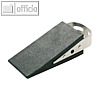 officio T?rkeil, Gummi, schwarz/edelstahl, 130 x 50 x 35 mm, 2854