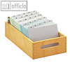 HAN Karteitrog DIN A5, Holz natur, f?r 500 - 900 Karten, 505-0