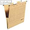 H?ngetasche DIN A4, seitlich Leinenfr?sche, natron chamois, 5 St?ck, KF00556