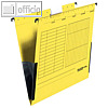 officio H?ngetaschen DIN A4, seitlich Leinenfr?sche, gelb, 5 St?ck, 80002660