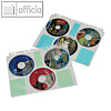 Hama CD-ROM-H?llen f?r CD-ROM-Ordner, transparent-wei?, 10 St?ck, 00049835