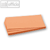 Franken Moderationskarten Rechteck, 205 x 95 mm, orange, 500 St?ck, UMZ 1020 05