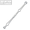 Drahtniederhalter, Metall, f?r 2- und 4-Ringmechaniken, silber, 100 St?ck