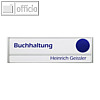 Ultradex T?rschild Silver, 180 x 54 mm, 2 Profile, Aluminium, 310177