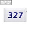 Ultradex T?rschild Silver, 60 x 36 mm, 1 Profil, Aluminium, 310977