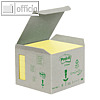 Haftnotizen Recycling Z-Notes, 76 x 76 mm, Standard, gelb, 6x 100 Blatt, R3301B