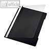 LEITZ Kunststoff-Schnellhefter DIN A4, 250 Blatt, PVC, schwarz, 4191-00-95