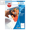 Herma Fotophan-Sichth?llen, 13 x 18 cm quer, wei?, 10 H?llen, 7587
