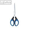 Wedo Softcut Universalschere, 18 cm, schwarz/blau, 9897