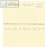 PLANITAL Taschenkalender quer 8.8 x 17 cm - 1 Woche / 2 Seiten, IMPALA schwarz