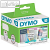 Dymo Vielzweck-Etiketten, wiederabl?sbar, 32 x 57 mm, wei?, 1.000 St?ck,S0722540