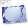 Durable QuickFlip CD-Hülle mit Clip f. Auswurf, abheftbar, blau, 5 Stück,5269-06