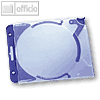 Durable QuickFlip CD-H?lle mit Clip f. Auswurf, abheftbar, blau, 5 St?ck,5269-06
