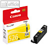 Canon Tintenpatrone CLI-526Y, ca. 520 Seiten, gelb, 4543B001