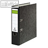 officio Ordner DIN A4, R?ckenbreite 80 mm, wolkenmarmor, schwarz, 120006900