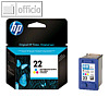 HP Tintenpatrone Nr.22, 5 ml, color, C9352AE