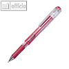 Pentel Hybrid Gel-Tintenroller Grip DX Metallic, 0.5 mm, metallic-rot, K230-MBO