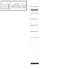 R?ckenschild selbstklebend, schmal & lang, 36 x 290mm, wei?, Papier, 10 St.
