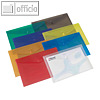 Dokumententasche DIN A4, max. 100 Blatt, 200my, PP, sortiert, 6er Pack, 16129AS