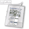 Angebotsmappe A4, PP, abheftb., Visitenkartenfach, bis 40 Blatt, transparent