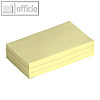 Haftnotizen, 51 x 76 mm, gelb, r?ckstandsfrei abl?sbar, 100 Blatt, 3er Pack