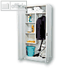 officio Putzmittelschrank, 2 Fl?gelt?ren, Stahl, lichtgrau, H 195 x T 42 cm,2293