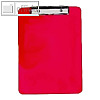 Klemmbrett/Clipboard für DIN A4, rot-transparent, 12 St., 5511-12