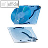 Ejector-Box, PP, mit CD-Auswerfer in blau, 143x125x5mm, 40 St?ck, 90604-2