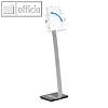 Boden-Informationsst?nder INFO SIGN,Tafel DIN A4, metallic-silber, 4812-23