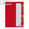 Pagna Ordnungsmappe Deskorganizer, 12 F?cher, Karton, rot, 44133-01