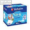 CD-R Rohlinge AZO, 700 MB, 52x Speed, bedruckbar, Jewel Case, 10 Stück, 43325