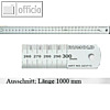 Rumold Stahllineal, rostfrei, 100 cm, mit Aufh?ngeloch, 323719