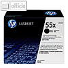 HP Toner Nr. 55X, schwarz LaserJet P3015D, 12.500 Seiten, CE255X