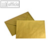 Briefumschlag 120 x 180mm, Seidenfutter, gold, nasskleb., 100g/m?, 500 St.