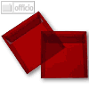Briefumschlag 125 x 125 mm, haftkl., 100g/m², transparent-rot, 100 St., 2501102