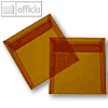 Briefumschlag 125 x 125 mm, haftkl., 100g/m², transparent-orange, 100 St